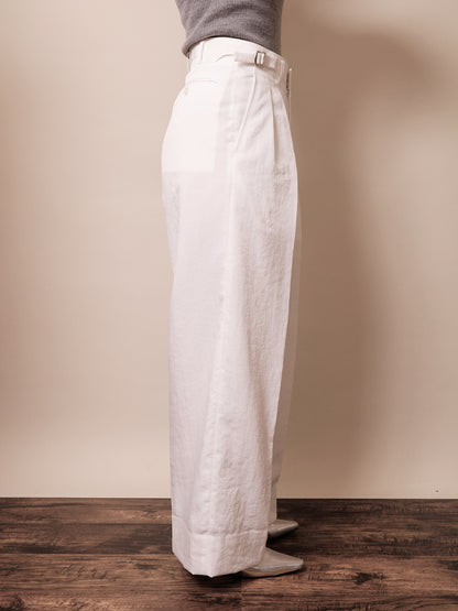 ☆ポップアップ会場限定販売☆ ２in Wide Pant White / 2in ワイドパンツ ホワイト
