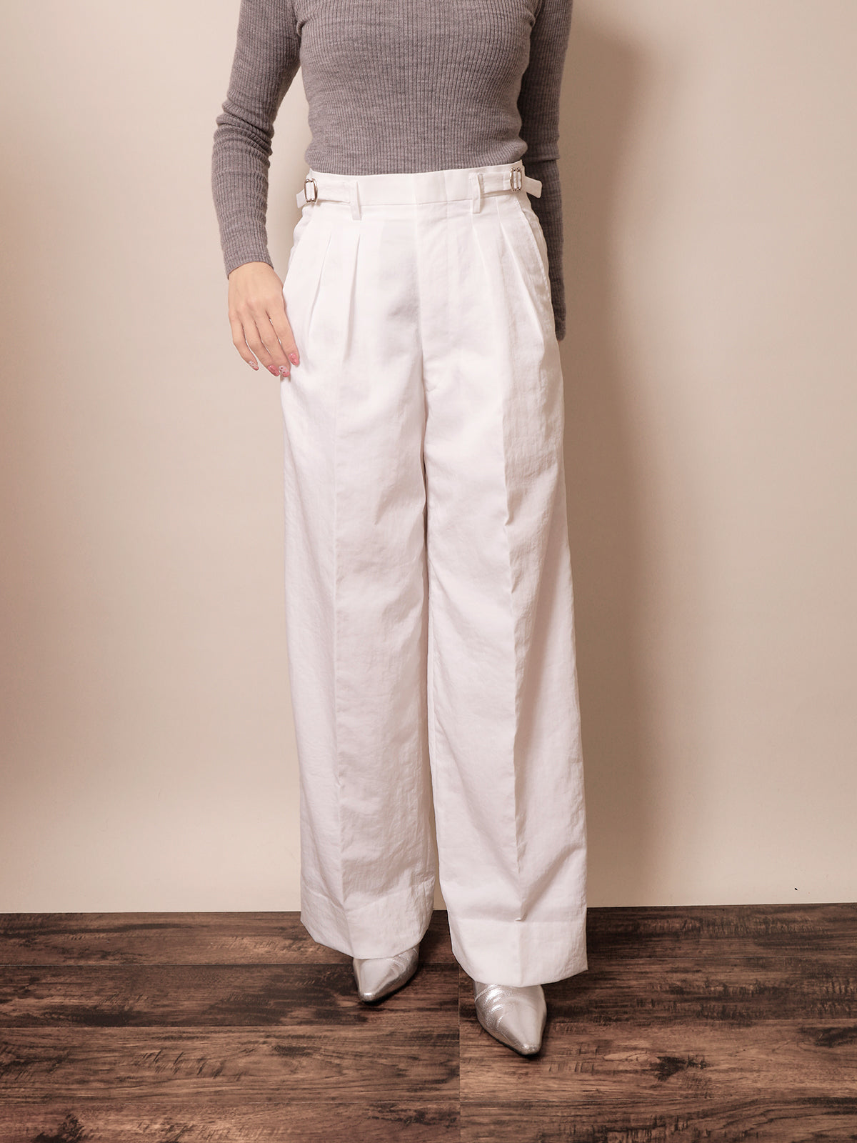 ☆ポップアップ会場限定販売☆ ２in Wide Pant White / 2in ワイドパンツ ホワイト