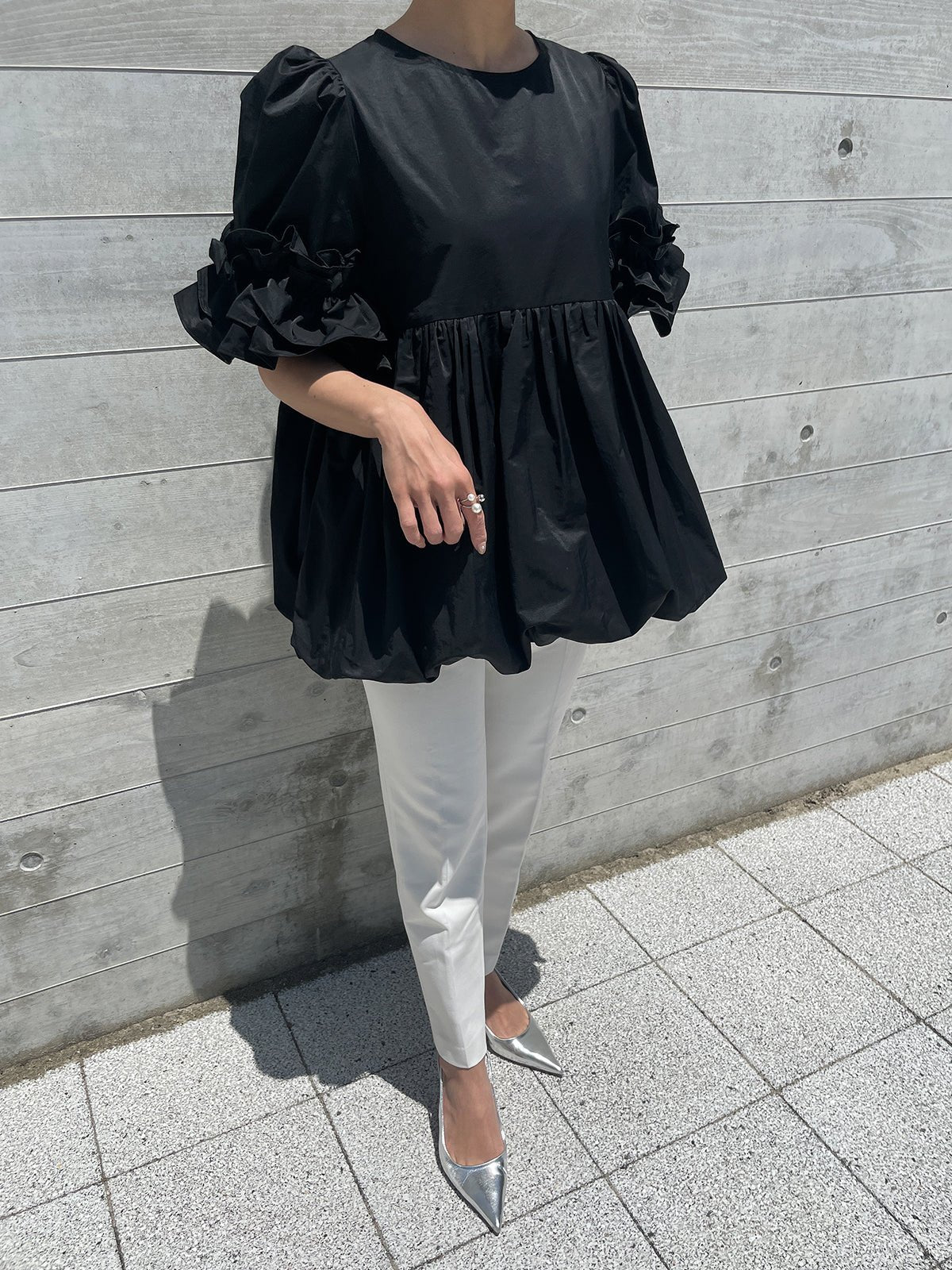 BALLON Tunic Black / バルーンチュニック ブラック