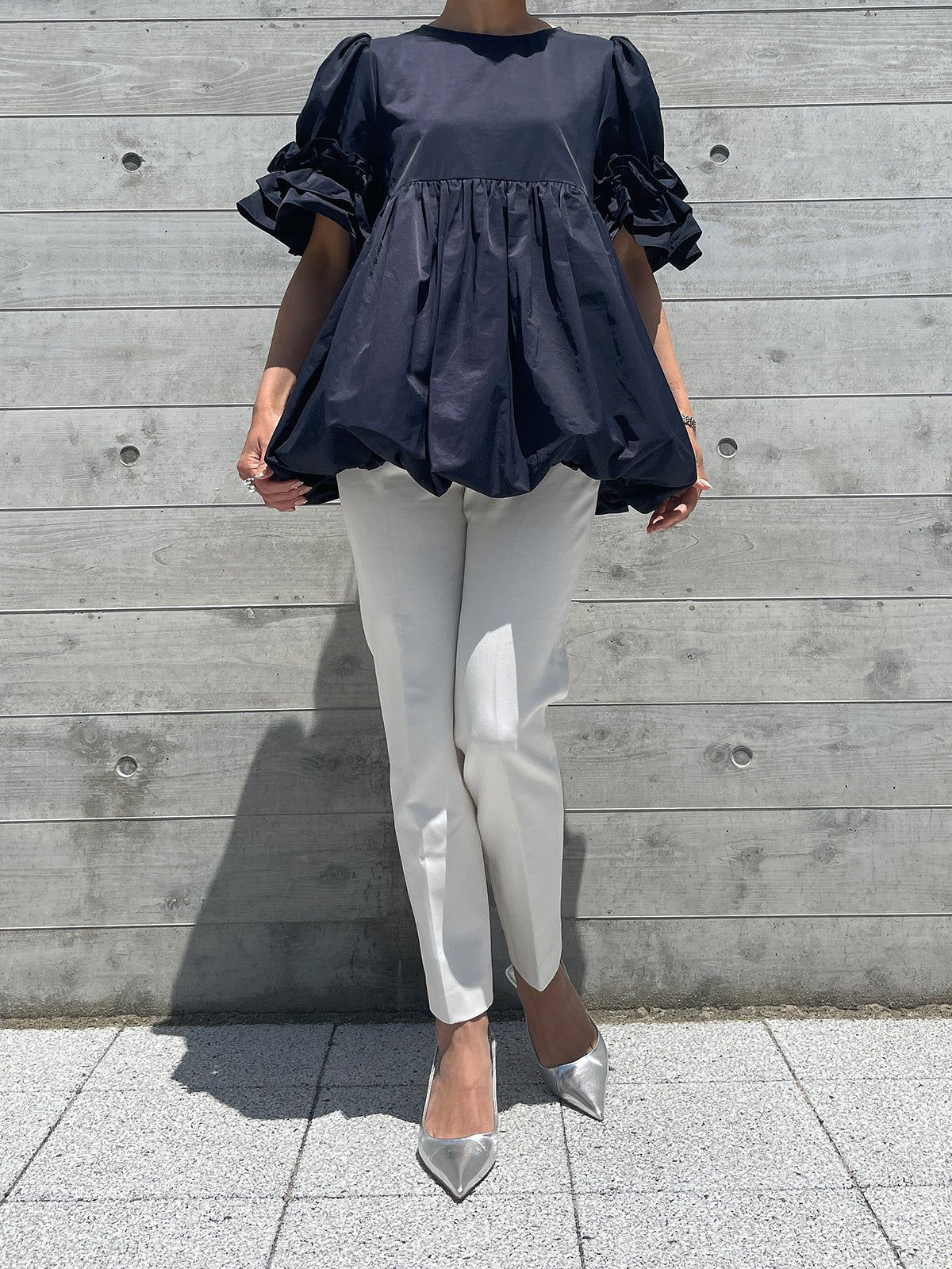 BALLON Tunic Navy / バルーンチュニック ネイビー