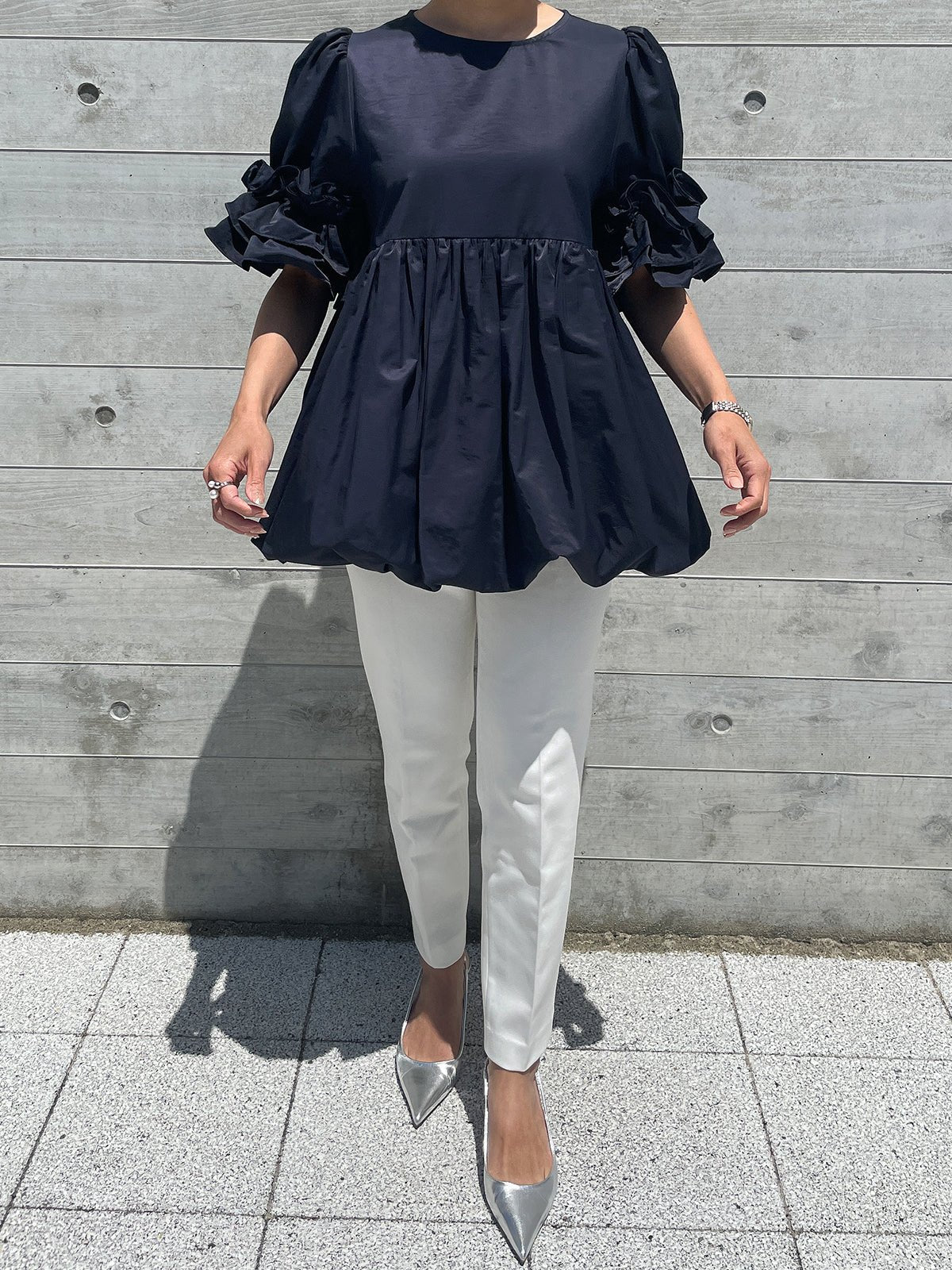 BALLON Tunic Navy / バルーンチュニック ネイビー