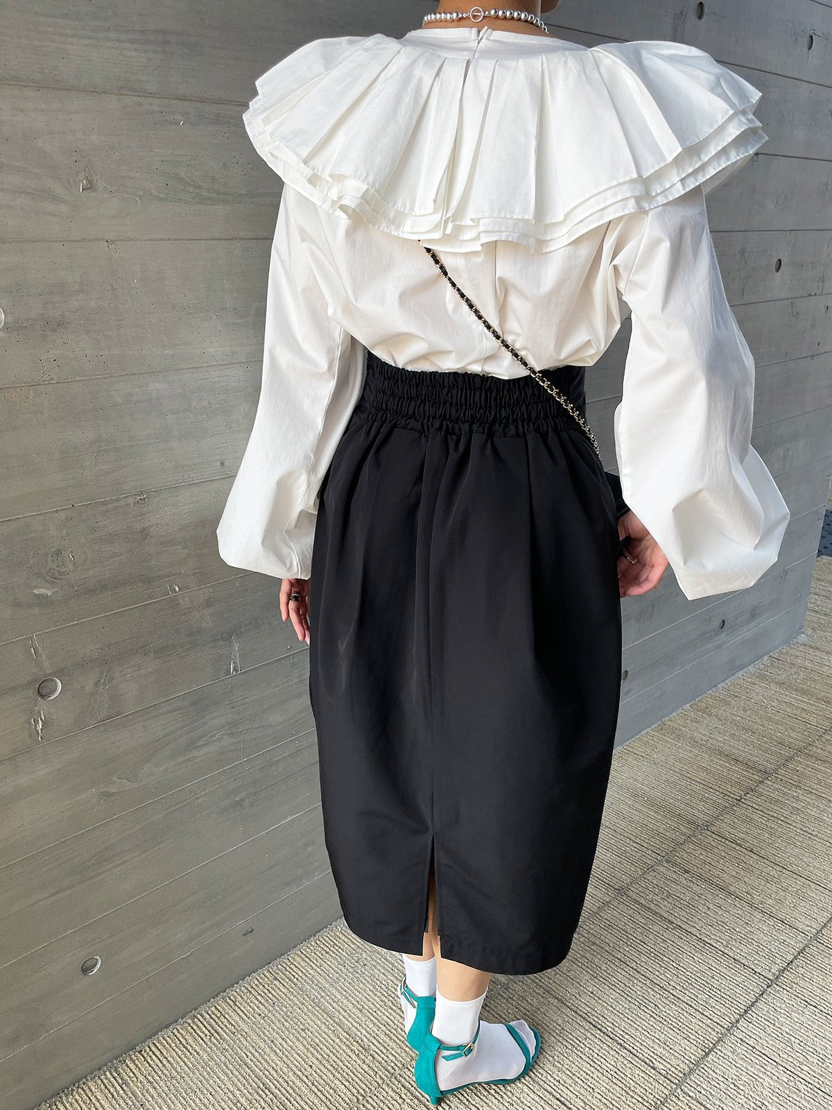 youa ユーア #youa #youabynt WINSOME COCOON Skirt Black ウィンサムコクーンスカート ブラック