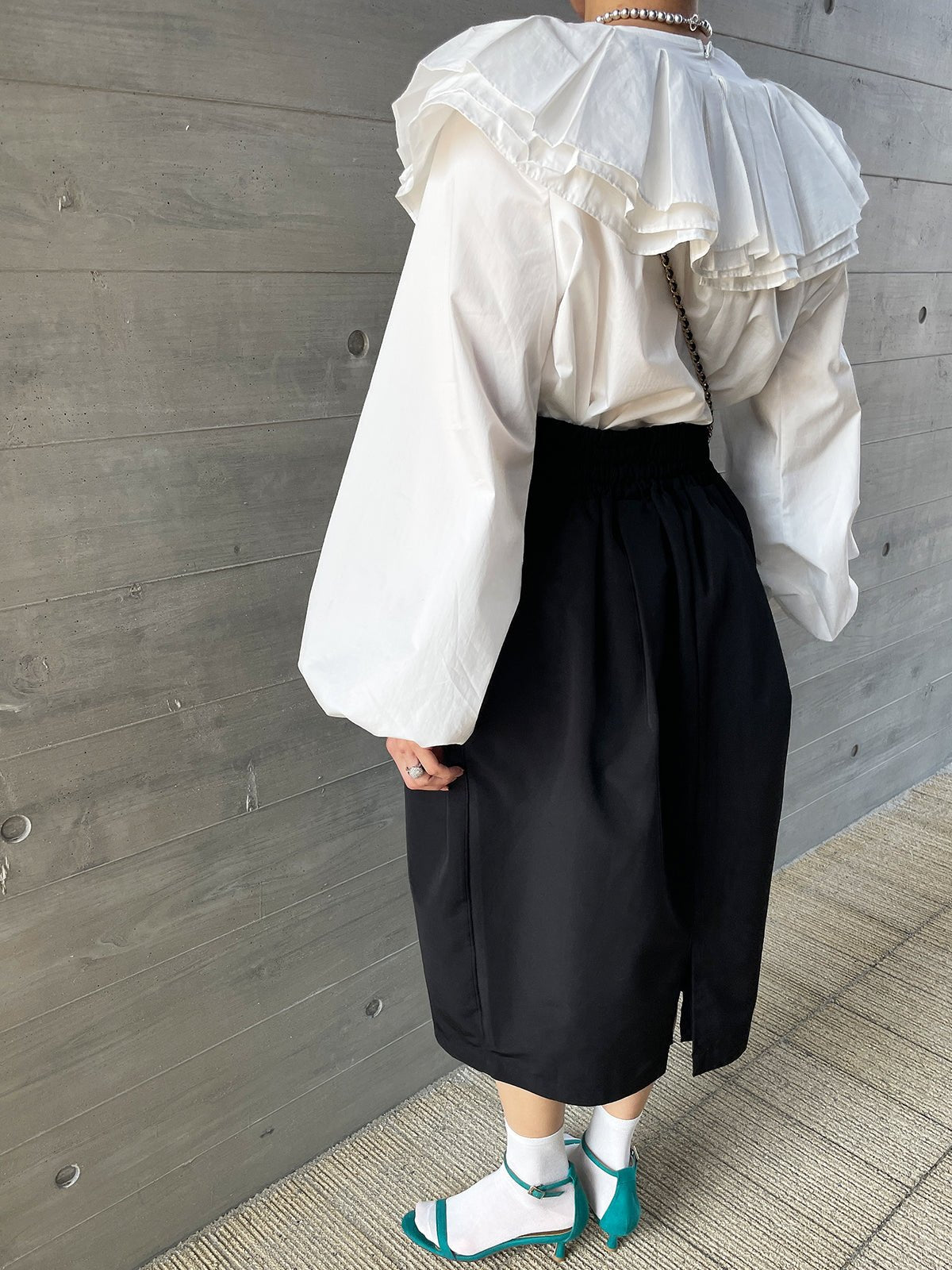 youa ユーア #youa #youabynt WINSOME COCOON Skirt Black ウィンサムコクーンスカート ブラック