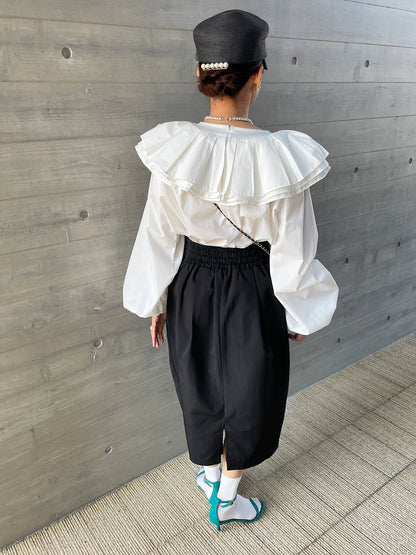 youa ユーア #youa #youabynt WINSOME COCOON Skirt Black ウィンサムコクーンスカート ブラック