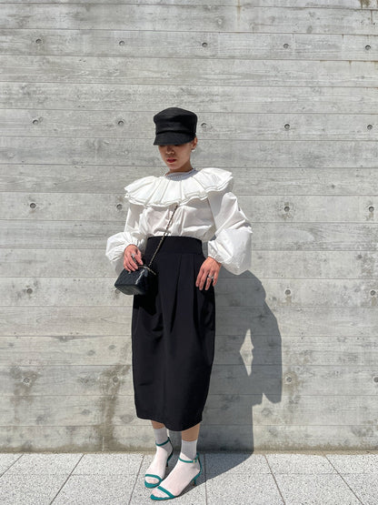 youa ユーア #youa #youabynt WINSOME COCOON Skirt Black ウィンサムコクーンスカート ブラック