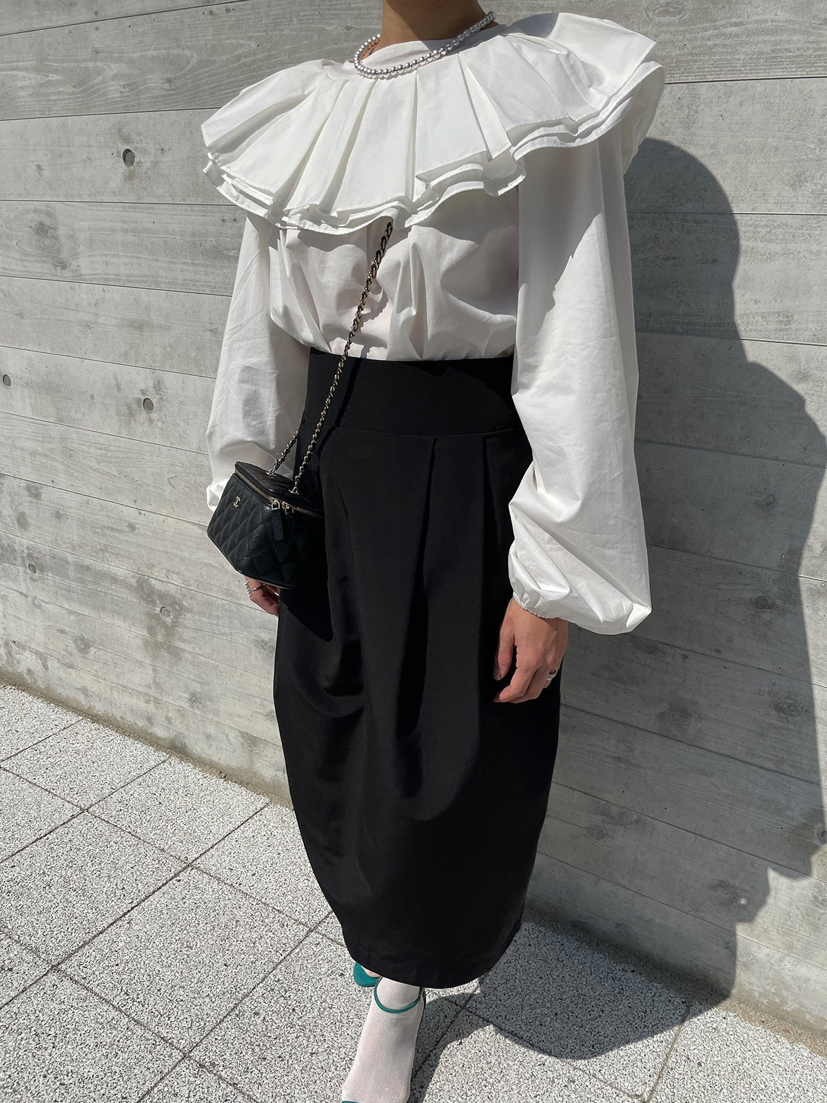 youa ユーア #youa #youabynt WINSOME COCOON Skirt Black ウィンサムコクーンスカート ブラック