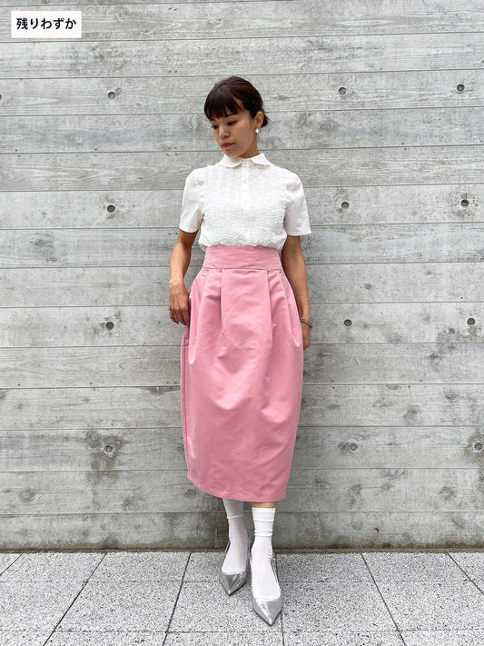 WINSOME COCOON Skirt Muted Pink / ウィンサムコクーンスカート ミューテッド ピンク