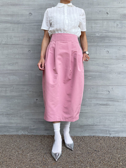 WINSOME COCOON Skirt Muted Pink / ウィンサムコクーンスカート ミューテッド ピンク