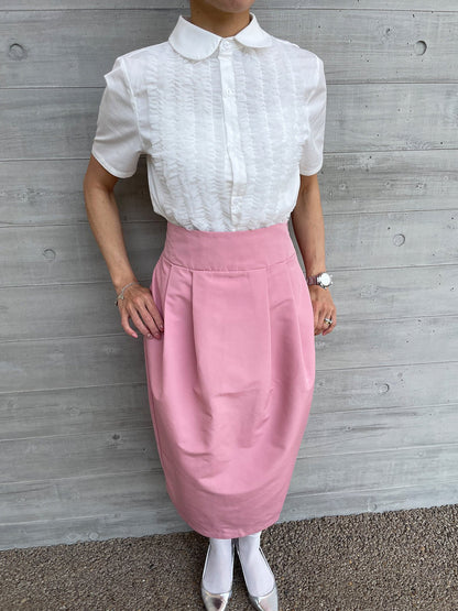 WINSOME COCOON Skirt Muted Pink / ウィンサムコクーンスカート ミューテッド ピンク