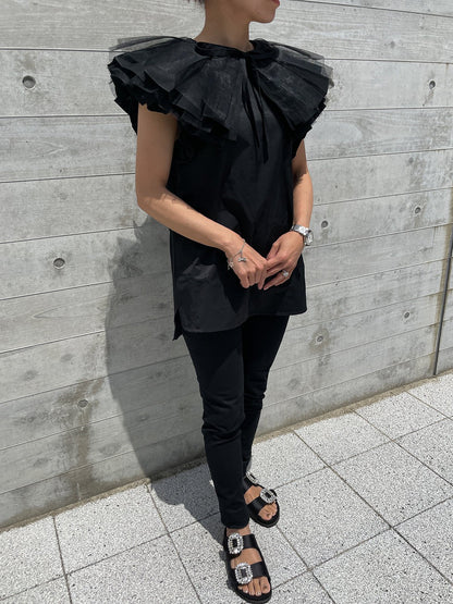 KURURI Blouse Black / クルリブラウス ブラック