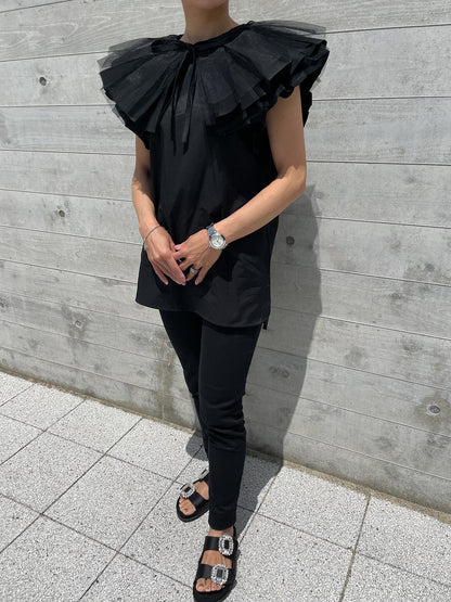 KURURI Blouse Black / クルリブラウス ブラック