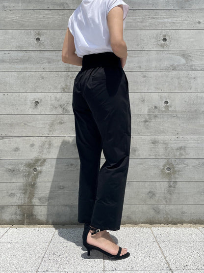 PETAL HEMLINE Tapered Pants Black