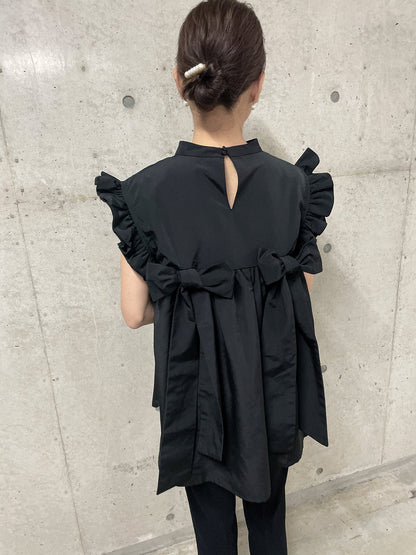 RIBBON WING Blouse Black