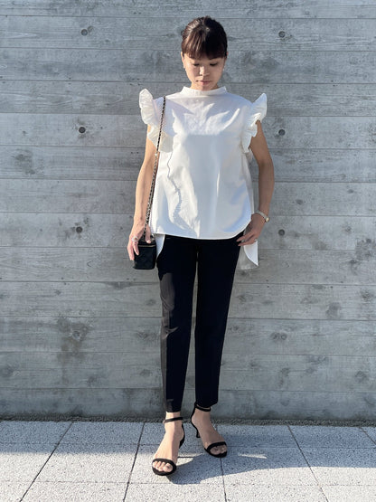 RIBBON WING Blouse White