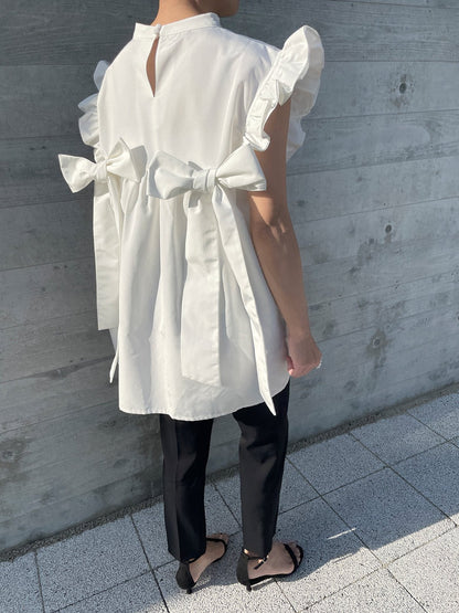 RIBBON WING Blouse White