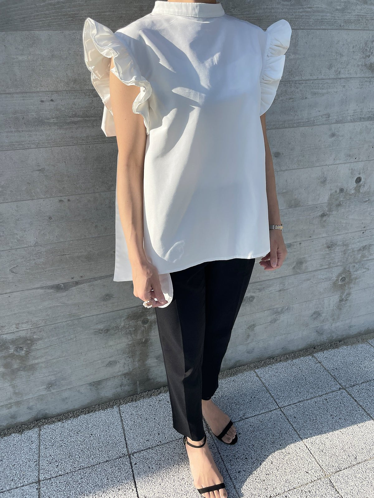 RIBBON WING Blouse White