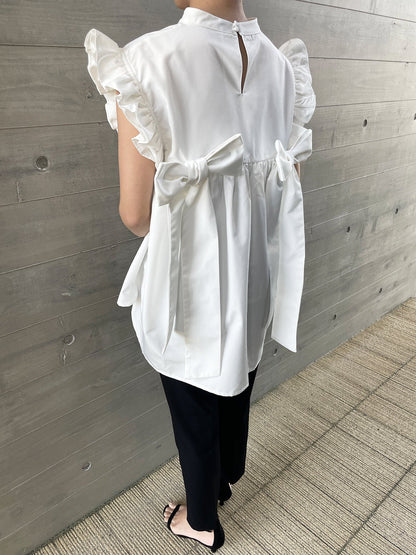 RIBBON WING Blouse White