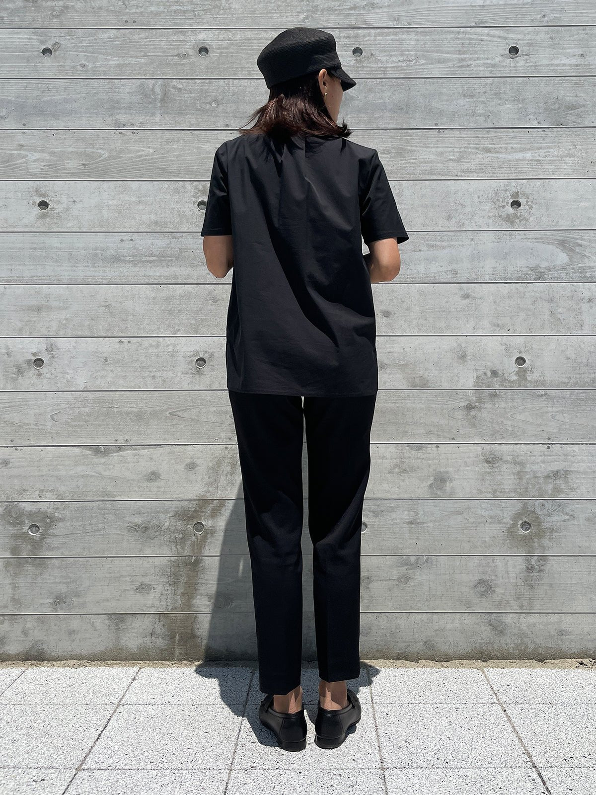 TULLE FRILL Blouse Black / チュールフリルブラウス ブラック